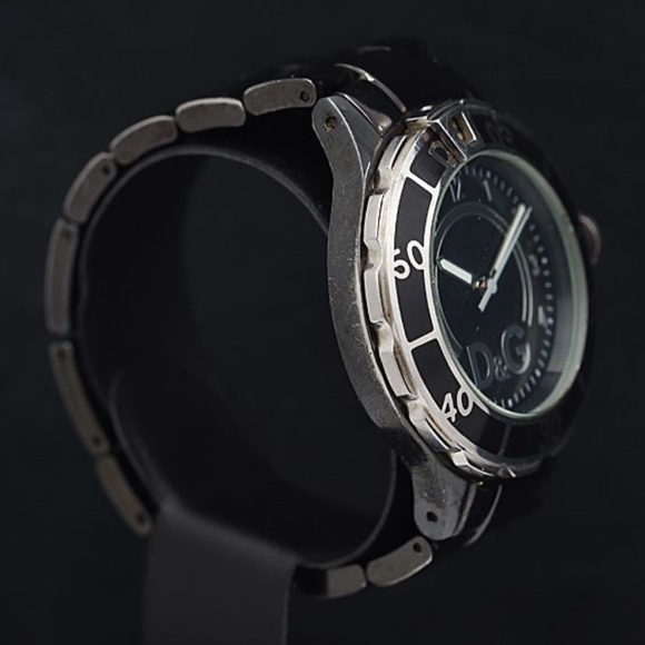 Dolce & Gabbana Black Dial Round Rotating Bezel Men's Watch - Picture 2 of 4